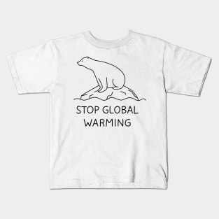 Global Warming - Polar bear Kids T-Shirt